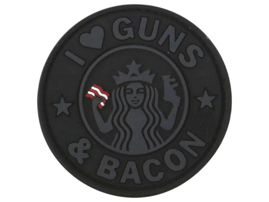 Guns & Bacon Patch - Black