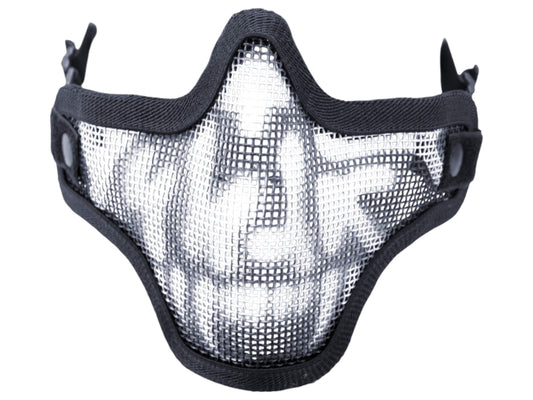 Nuprol Mesh Lower Face Shield Skull - Black