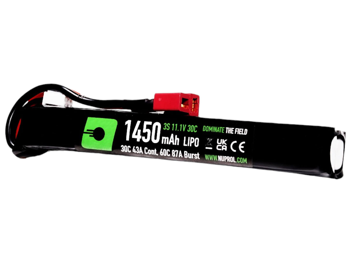 Nuprol 1450mah 11.1v 30c Lipo Stick Type - Deans