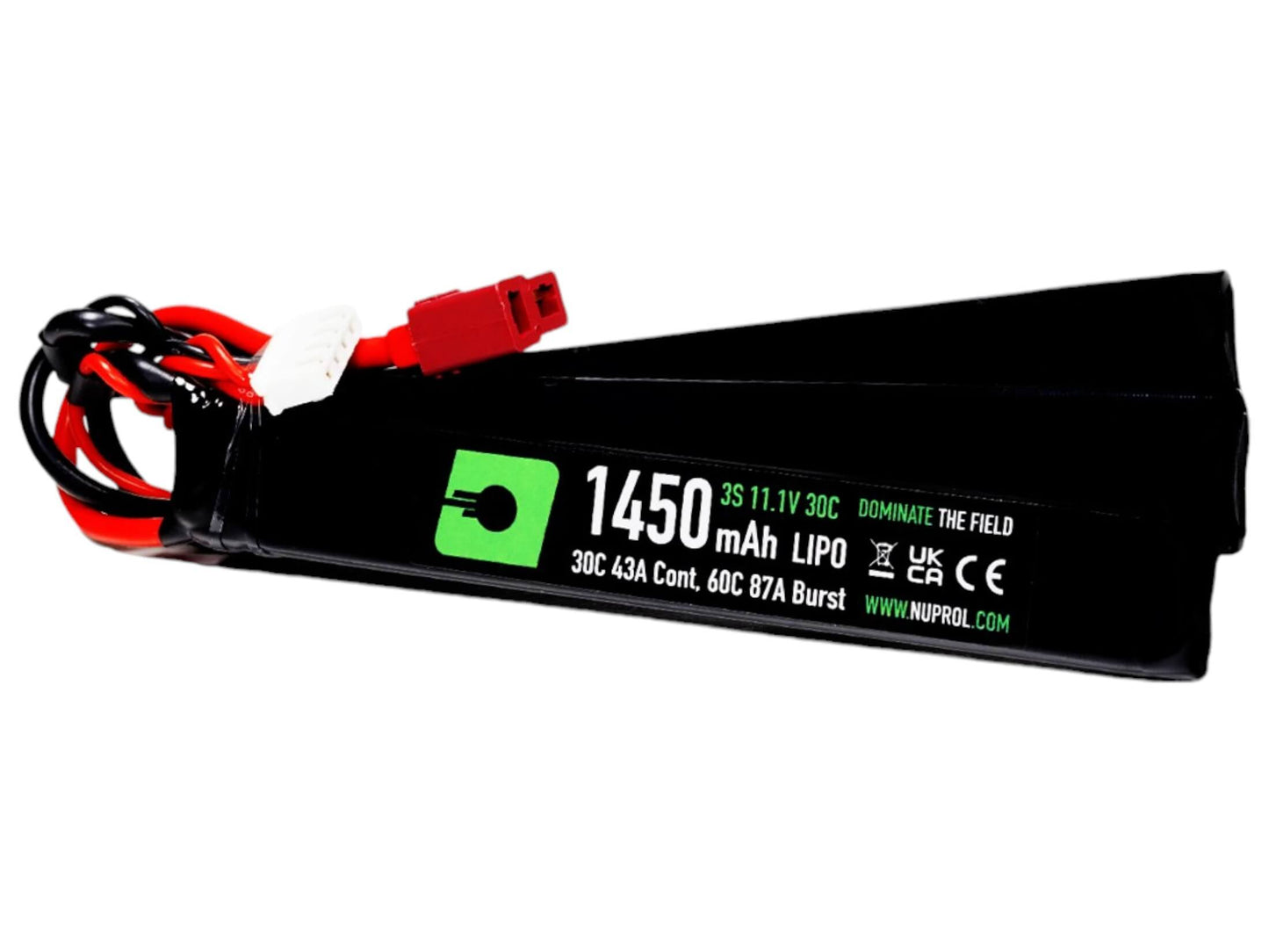 Nuprol 1450mah 11.1v 30c Lipo Nunchuck Type - Deans