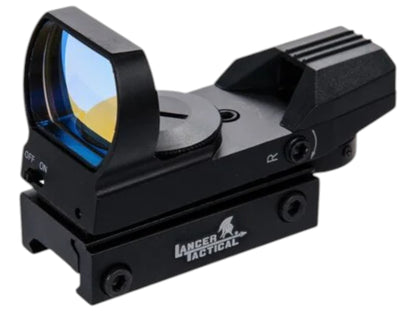 Lancer Tactical Red Dot Reflex Sight w/ 4 Reticles (CA-401BLC)