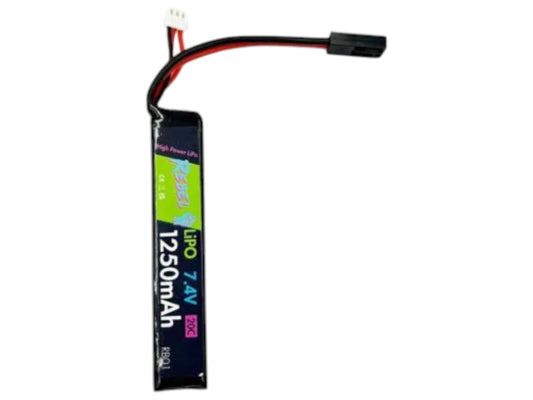 Rebel 1250mAh Lipo 7.4V 20C Stick